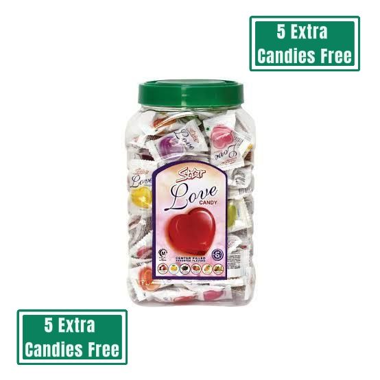 Love Candy Star,  | 100 Pieces in box | Price of 1 Pcs is Rs 5 | With 5 Extra Free Candies| 100% Original