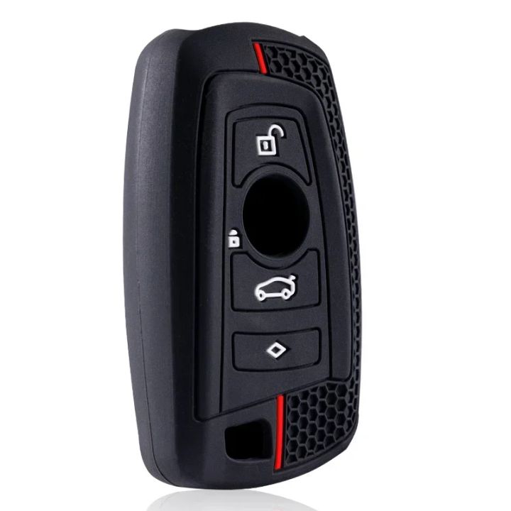New 3 Buttons Silicone Car Key Case For BMW 1 2 3 5 7 Series F10 F20 ...