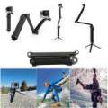 Exceedbytech monood/selfie stick for all action cam models convertible 3 way XX-3WAY 3 way (black). 