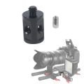 Dual 1/4 Screw Tube Rod Connecting Adapter Mount 1/4 Thread DLSR Shoulder Rig Follow Focus System Mic Stand Light Holder.