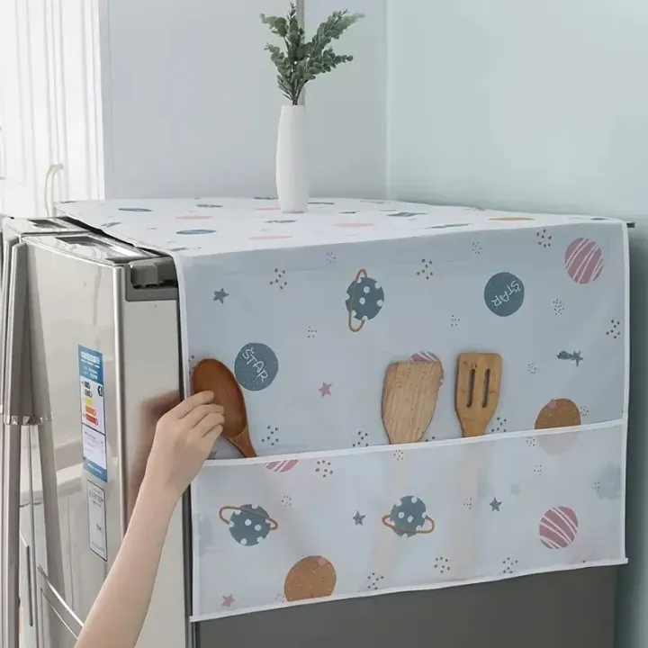 Refrigerator%20washing%20machine%20cover%20cloth%20dust%20cover%20oil%20proof%20household%20storage%20refrigerator%20cover%20cover%20towel%20-%20Image%203