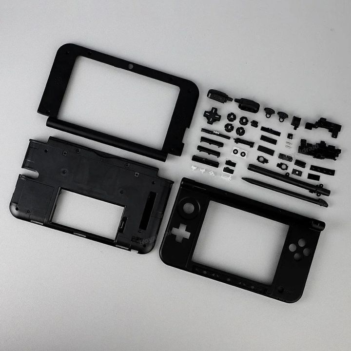 Replacement%20Top%20&%20Middle%20Frame%20Cover%20Shell%20ABXY%20Full%20Set%20Black%20Buttons%20with%20Pen%20For%203DS%20XL%20LL%20Game%20Console%20Accessories%20-%20Image%206