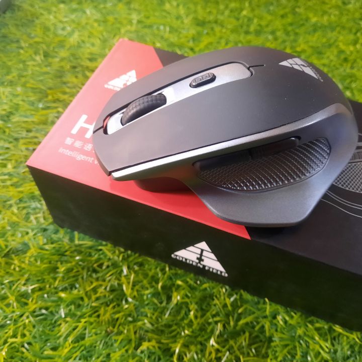 Golden field H 08 Ergonomic 2.4g Wireless Mouse Rechargeable Gaming Mouse For Gamer Laptop Desktop Usb Receiver Silent Click Mute Mice | premium quality wireless mouse
