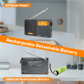 SIHUADON/XHDATA D-808  Radio Receiver AM FM SW MW AIR SSB RDS Portable Digital Radio with ATS Hi-Fi Stereo Rechargeable Battery. 
