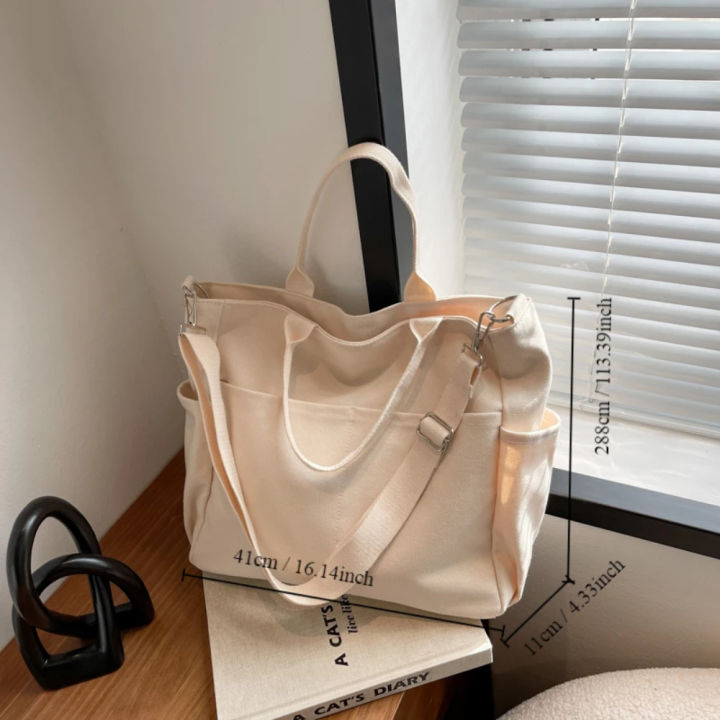 Ins%20Lazy%20Wind%20Canvas%20Big%20Bag,%20New%20Korean%20Version%20Of%20The%20Single%20Shoulder%20Crossbody%20Bag%20Female%20Simple%20Literary%20Solid%20Color%20-%20Image%206