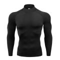 Men Running T-shirts Compression Long Sleeve Sport Shirts Fitness Tight Training Jogging Tees Gym Sportswear Quick Dry Rashgard. 