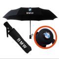 umbrella BMW Original Automatic 2 Person Folding Umbrella with LED Flashlight Waterproof, Sun Proof and Wind Resistant. 