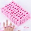 50Pcs/Pack Pink Nail Art Toes Separators Fingers Foots Sponge Soft Gel UV Tools Polish Manicure Pedicure. 