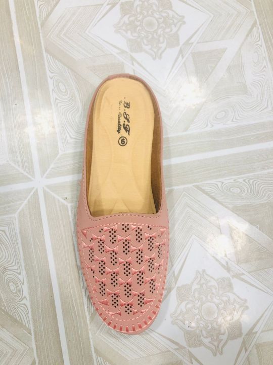 Girls First Choice Soft sole and leather upper flat sandal design Ladies Half Loafer | Half Loafer