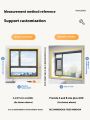 Winter warm curtain sealed window windproof bedroom thickened warm curtain insulation film anti-freezing and cold windproof devi. 
