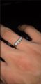 A Beautiful Silver Black Gold Italian Ring For Men/Women Black Apoxy Head Unisex. 