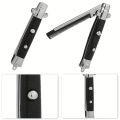 Portable Foldable Knife Brushes Hair Trimmer Comb Folding Spring Comb Automatic Combs Brush Accessories Styling Tools. 