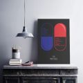 Classic Sci Fi Movie The Matrix Poster Wall Picture 90s Films Red Pill Blue Pill Sci Fi Film Canvas Art Prints Living Room Decor. 