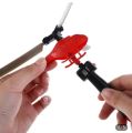 3 Peace Helicopter Toys Draw Rope Pull Line Helicopter Toys Take-off Toy with Handle Cable Drawstring Helicopter Toy Pull Line Fun Kids Outdoor Toy. 
