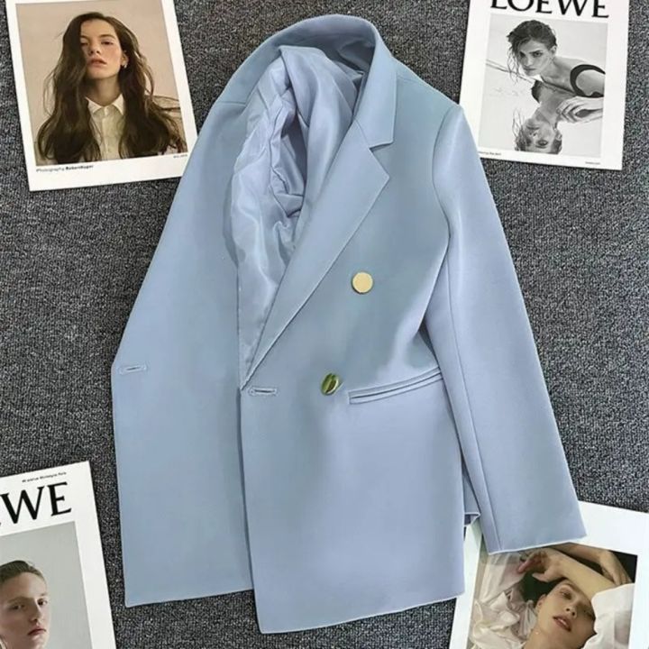 Women%20Suit%20Blazer%20Elegant%20Coat%202025%20Spring%20Autumn%20Fashion%20Korean%20Blazer%20Luxury%20Double%20Breasted%20Jacket%20Solid%20Ladies%20Tops%20Clothes%20-%20Image%202