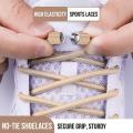 5 Colors Round Elastic Laces Without Ties Metal Buckle Shoelace Sneakers Quick Shoelaces Shoe Accessories 1 Pair. 