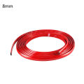 3M /5M DIY Car Bumper Self-adhesive red Decorative Strip Thickened PVC Material To Prevent Body Scratches Decorate Car Accessory. 