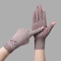 Women Sunscreen Gloves Female Summer Spring Sun Protection Gloves Cycling Driving Running Thin Elastic Anti-UV Mittens.