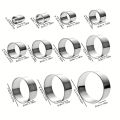 11/12PC Stainless Steel Mousse Round Cookie Biscuit Cutters DIY Dumpling Cutter Professional Pastry Baking Circle Ring Molds Set. 