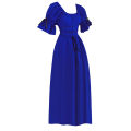 Women's Medieval Retro Style Princess Dress Square Neck Short Sleeve Tie Long Dresses Halloween Cosplay Evening Party Dresses. 
