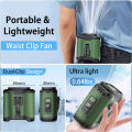 LUMERA - Waist Clip Fan FS-30 | Portable Rechargeable Mini Fan with Dual Clip | 10000mAh |16000 RPM. 