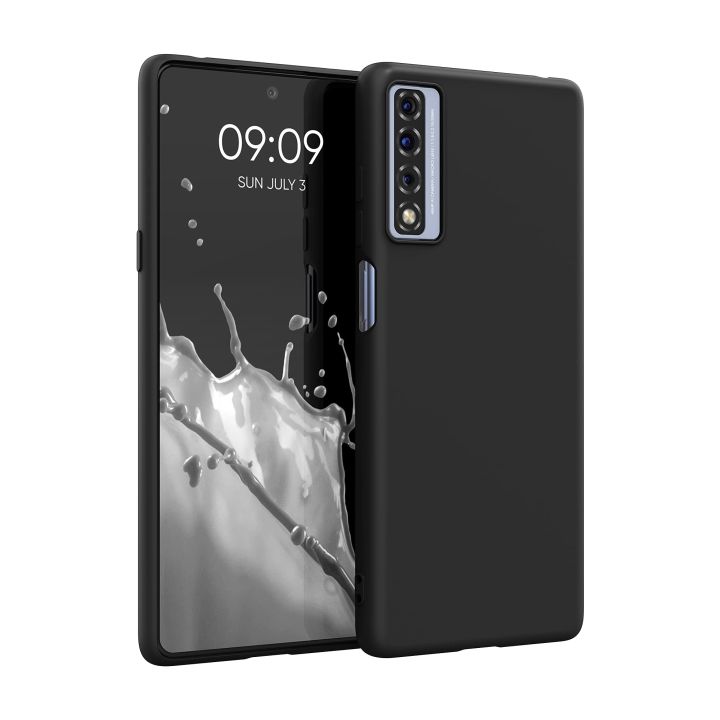 Custodia Per TCL 20L Nero - Cover Morbida TPU Ultra Sottile Anti-Graffio, Silicone Trasparente, CXKJ