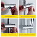 Universal Shower Head Holder Adjustable 18~25mm ABS Chrome Shower Rail Holder Bathroom Accessories Shower Mounting Brackets Univ.