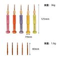5 in 1 Aluminum Alloy Mini Screwdriver mobile Tools Mini Screwdriver iPhone repair kit DIY Mobile Phone Open Repair Tools Kit. 