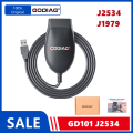 GODIAG GD101 J2534 Compatible with J2534 Passthru & ELM327 Diagnose J1979 Compatible Vehicles Switch Mode Automatically. 