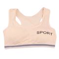 pink bra girl development period removable padded middle school girls cotton student vest women top. 