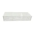 3-compartment mini basket (slide, adjustable hole size) plastic basket stationery basket keyway brand multipurpose basket model P2-0072. 