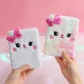 Cartoon Cat Small Diary Book Girl Cute Plush Note Book Student Hand Ledger Birthday Gift Notebook Girl. 