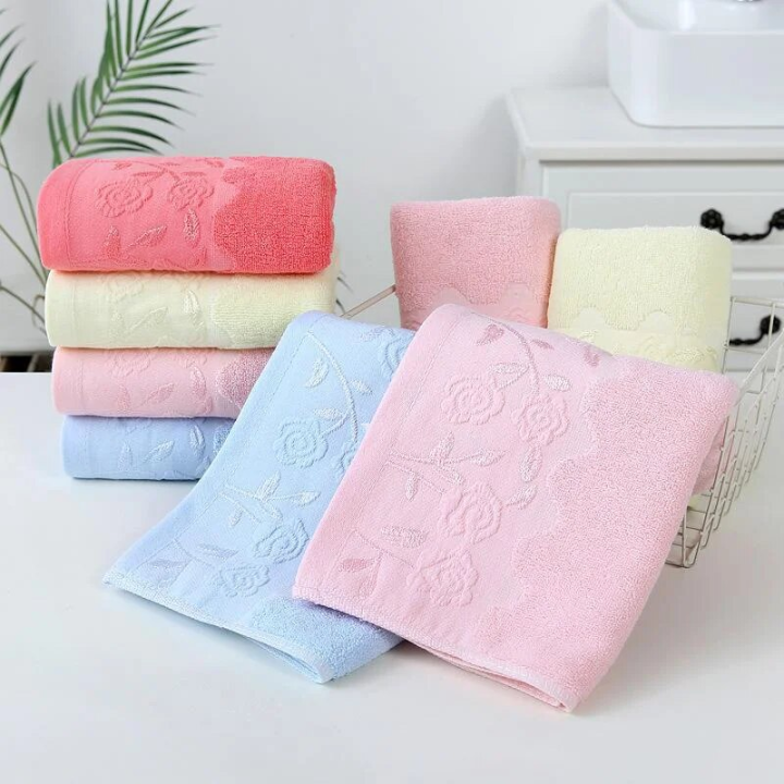 2pcs%20Towel%20Rose%20Style%20Thickened%20Absorbent%20Towel%20Pure%20Cotton%20Quick%20Absorbent%20Quick%20Dry%20Face%20Towel%20Bathroom%20Hotel%20Travel%20Supply%20-%20Image%204