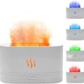 flame humidifier led night light fire humidifier aroma diffuser humidifier. 