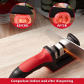 4 in 1 Adjustable Kitchen Knife Sharpener Manual Sharpening Tool for Knives and Scissors Multi Function Compact Durable Universal Sharpener for Home Kitchen Use No Color Choice. 