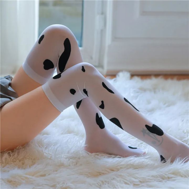 Over%20Knee%20Stockings%20Kawaii%20Cow%20Spot%20Print%20Contrast%20Color%20High%20Elasticity%20Cosplay%20Over%20Knee%20Thigh%20Stockings%20-%20Image%203