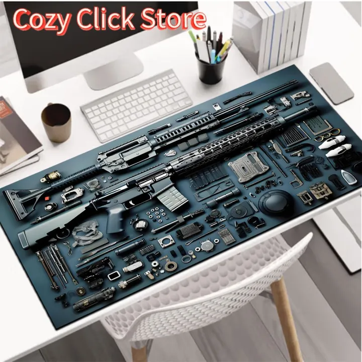 1pc%20Gunpicture%20Large%20Mouse%20Pad%20computer%20mat%20Desk%20Mat%20keyboard%20mat%20Office%20Gaming%20Table%20Mat%20-%20Image%202
