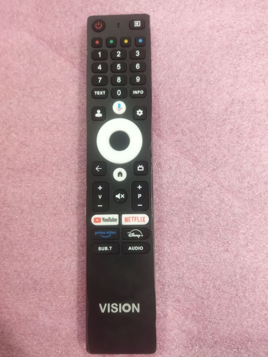 VISION Android 4k LED TV Voice Control Remote.