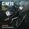 Gm10 earphones online learning gaming headphones noise canceling gaming headphones HD good sound with mic talking crisp. 