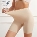 Flarixa Seamless High Waist Shorts Panties For Women Tummy Control Hip Lift Ice Silk Safety Pants Underwear Boyshorts Boxer. 
