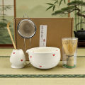 2/4/5/6PCS/Set Japanese-style Matcha Bowl , Spoon, Tea Whisk, Sieve Mesh, Perfect  For Ceremony, Traditional Decoration. 