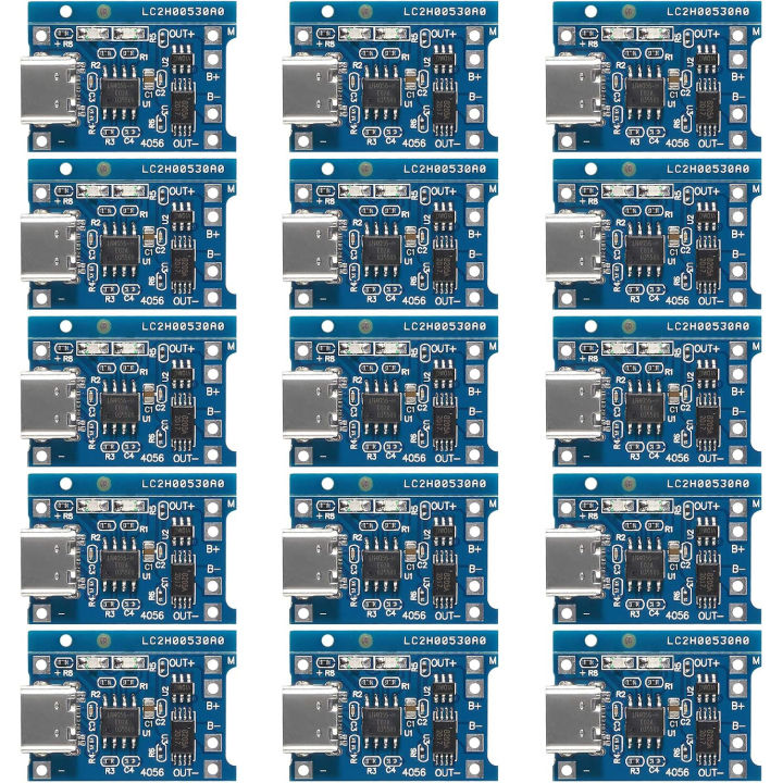 10pcs%205V%201A%2018650%20TP4056%20Lithium%20Charging%20Lithium%20Battery%20Charging%20Board%20Type%20C%20Charge%20Module%20With%20Protection%20board%20-%20Image%204