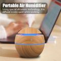 Home Wood Grain Air Humidifier Purifier Aroma Diffuser USB Ultrasonic Cool Mist Sprayer Essential Oil Fragrance. 