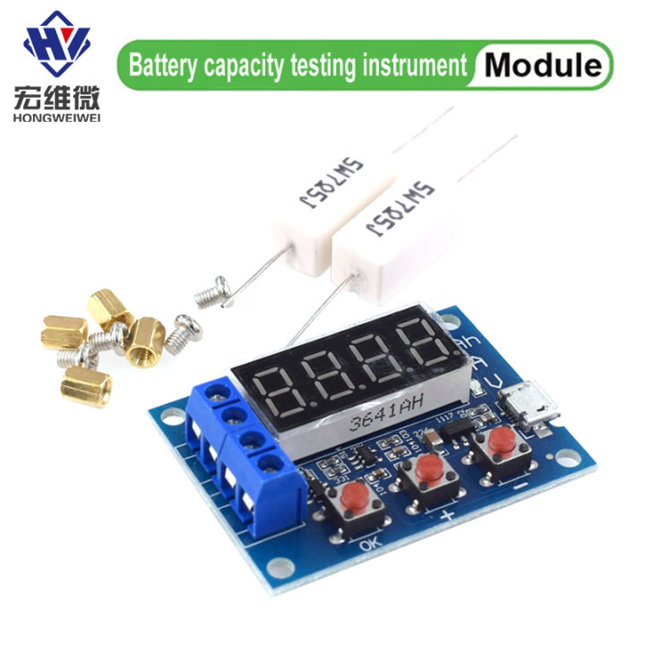 ZkeeShop 2 Tester Di Capacità Batteria ZB2L3, Scarica 1.2V-12V, Max 3A, Misura Ah Fino A 9999Ah, Con Display E Pulsanti Di Regolazione - 2