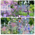 Japanese Glass Wind Chime Garden Ornament Indoor Window Hanging Decor Craft.