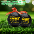 2 Count Funny Golf Balls  Set Funny Novelty GolferPresent for Men Dad Golfing Fan One Standard Size Unit. 
