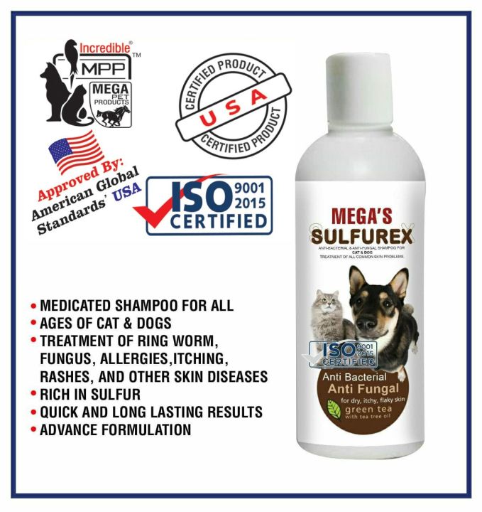 Mega's Sulfur medicated shampoo for dog