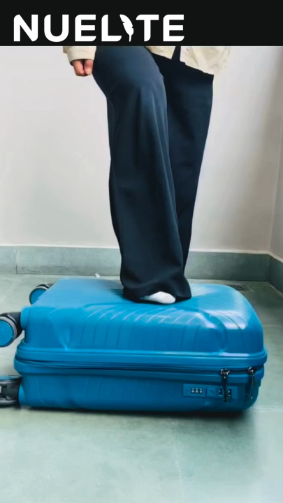 NUELITE SET OF 3 Luggage BRANDENBURG | 8 Wheel Spinner Trolley Bag | Anti-Theft Zipper Integrated Lock Extra Security | Unbreakable Hard Shell Suitcase Luggage