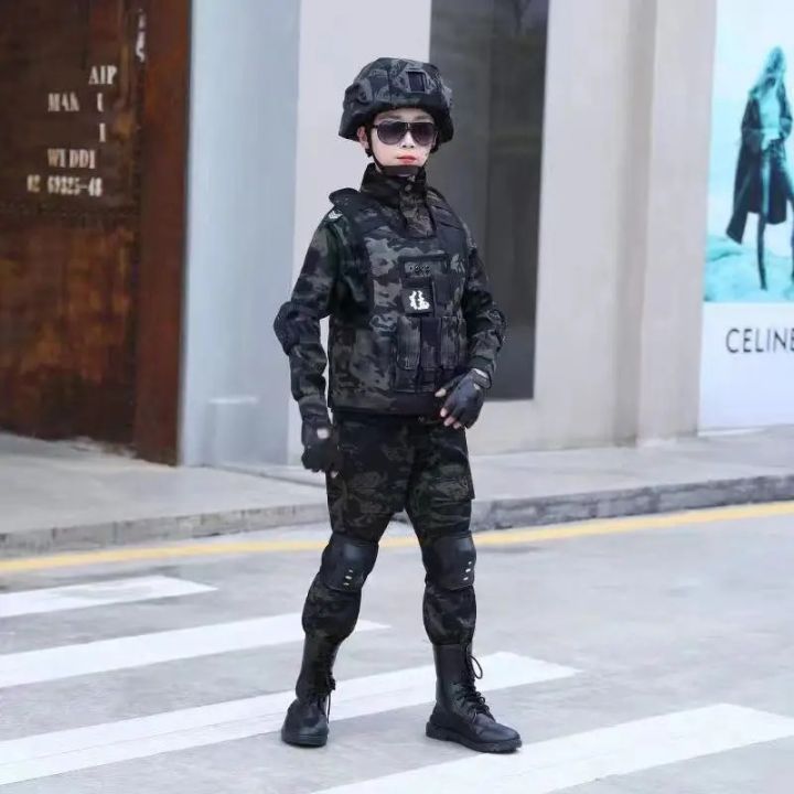 New%20Children's%20Special%20Forces%20Combat%20Uniform%20New%20%20Training%20Suit%20Black%20Eagle%20%20Suit%20Performance%20Suit%20-%20Image%204