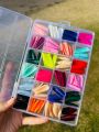 24 Sets Nails Tray (576 Pcs) with 1 Free Glue. 